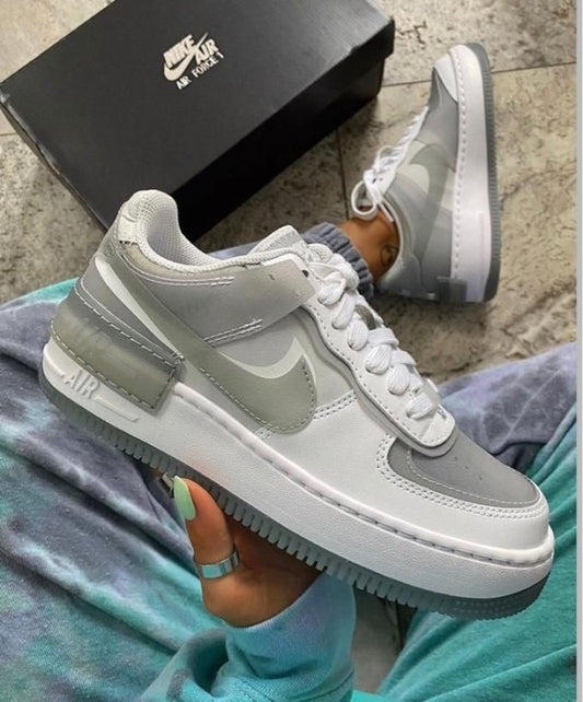 Nike Air Force 1 Shadow Grey Fog – Women’s Chunky Classic Sneakers
