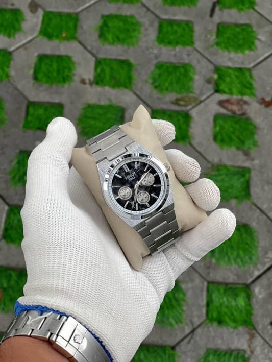 Tissot PRX Chronograph Stainless Steel Watch - Multiple Colors (Black/Green Dial)